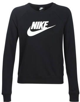 Nike Sportswear Essential Fleece sweatshirt met ronde hals voor dames Zwart