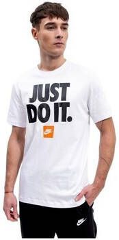 Nike T-shirt Korte Mouw CAMISETA BLANCA HOMBRE JUST DO IT DZ2989