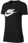 Nike sportswear essentials icon future shirt zwart wit dames - Thumbnail 7