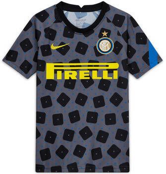 Nike T-shirt Korte Mouw Inter Mailand Prematch Top CL 2019 2020