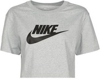 Nike Sportswear Essential Kort T-shirt met logo voor dames Grijs