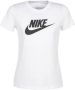 Nike sportswear essential icon futura shirt wit dames - Thumbnail 4