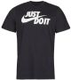 Nike Tee Just Do It Swoosh T-shirts Kleding black white maat: S beschikbare maaten:S M L - Thumbnail 5