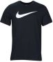 Nike Zwarte Oversized Swoosh T-Shirt Zwart Unisex - Thumbnail 4
