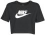 Nike Sportswear Essential Kort T-shirt met logo voor dames Zwart - Thumbnail 2