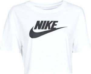 Nike Sportswear Essential Kort T-shirt met logo voor dames Wit