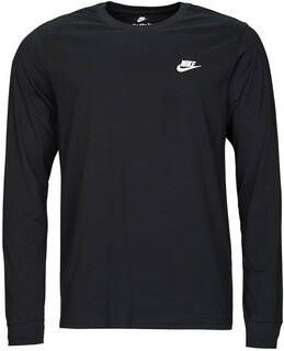 Nike Sportswear Club T-shirt met lange mouwen voor heren Zwart