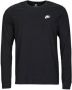 Nike Sportswear Club T-shirt met lange mouwen voor heren Zwart - Thumbnail 1