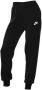 Nike Joggingbroek met halfhoge taille voor dames Sportswear Club Fleece Black White- Dames Black White - Thumbnail 1