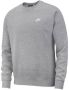 Nike Sportswear Club Fleece Crew men Hoodies & Sweaters grijs Maat XL Kleding - Thumbnail 1