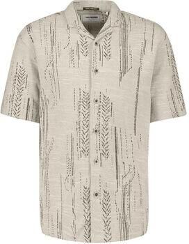 No Excess Overhemd Korte Mouw Short Sleeve Jacquard Overhemd Print Kit