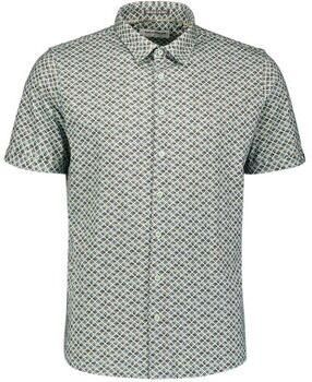 No Excess Overhemd Korte Mouw Short Sleeve Jersey Overhemd Print Groen