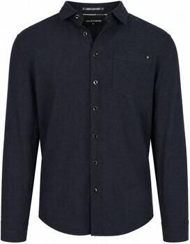 No Excess Overhemd Lange Mouw Overhemd Antraciet Melange Flannel