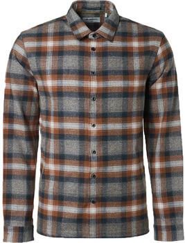 No Excess Overhemd Lange Mouw Overhemd Ruiten Caramel