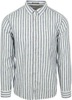 No Excess Overhemd Lange Mouw Overhemd Stripes Blauw
