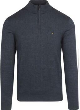 No Excess Sweater Half Zip Trui Navy