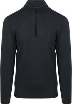 No Excess Sweater Half Zip Trui Navy