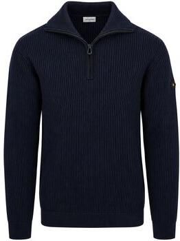 No Excess regular fit gebreide trui donkerblauw