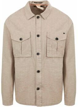No Excess Sweater Overshirt Linnen Beige