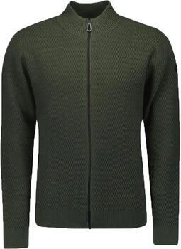 No Excess Sweater Vest Jacquard Donkergroen