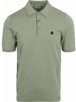 No Excess T-shirt Knitted Poloshirt Groen