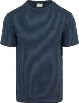 No Excess T-shirt Velvet Stripes T-Shirt Navy