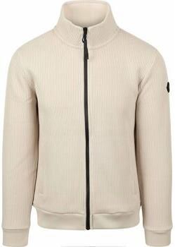 No Excess Trainingsjack Vest Knitted Rib Structure Ecru