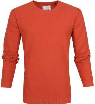 No Excess Sweater Pullover Waffle Brick Oranje