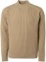 No Excess Pullover crewneck rib knit responsi Beige Heren - Thumbnail 2