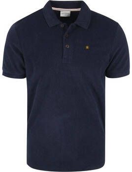 No Excess T-shirt Structuur Polo Donkerblauw