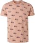 No Excess regular fit T-shirt met all over print 172 peach - Thumbnail 2