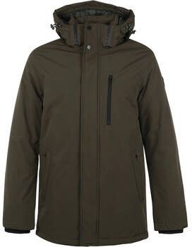 No Excess Trainingsjack No-Excess Casual Parka Jas Donkergroen