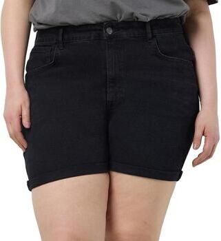 NOISY MAY Curve regular high waist denim short black denim - Foto 4