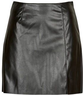 Noisy May Rok NMCLARA PENNY PU HW SLIT SKIRT NOOS