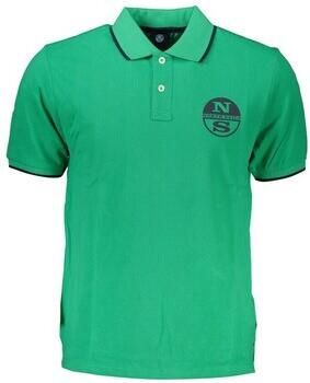 North Sails Groen Katoenen Poloshirt met Contrastdetails Green Heren - Foto 2