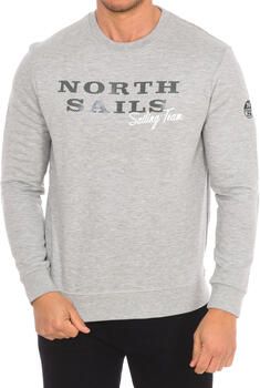 North Sails Grijze Katoenen Trui met Lange Mouwen en Logo Print Gray Heren - Foto 3