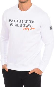 North Sails Witte Crewneck Sweatshirt met Lange Mouwen White Heren - Foto 2
