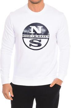 North Sails Witte Crewneck Sweatshirt met Lange Mouwen White Heren - Foto 3