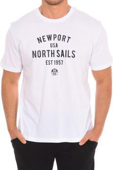 North Sails Witte korte mouw T-shirt White Heren - Foto 2