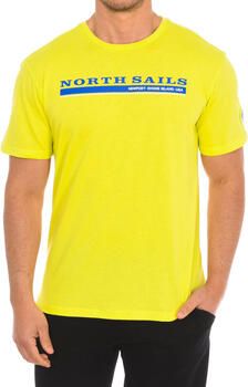 North Sails Gele ronde hals heren T-shirt Yellow Heren - Foto 2