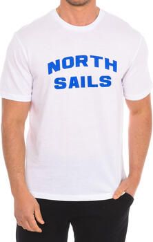 North Sails Print Logo Korte Mouw Katoenen T-Shirt White Heren - Foto 5