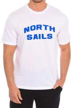 North Sails Print Logo Korte Mouw Katoenen T-Shirt White Heren - Foto 9