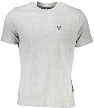 North Sails T-shirt met Korte Mouwen en Logo-applicatie Gray Heren - Foto 2