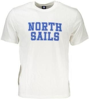 North Sails Print Logo Korte Mouw Katoenen T-Shirt White Heren - Foto 8
