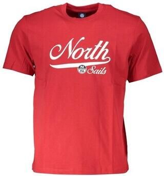 North Sails Rode Logo T-shirt met korte mouwen Red Heren