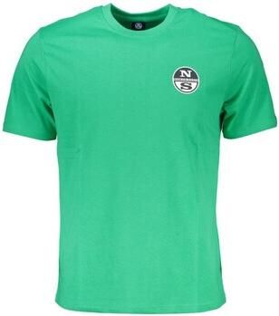 North Sails Groene Katoenen Logo Print T-shirt Green Heren