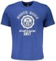 North Sails Blauw Katoen Print Logo T-Shirt Blue Heren - Thumbnail 1