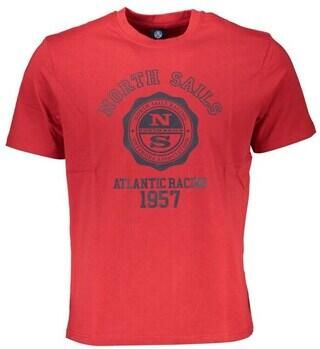 North Sails Rood katoenen T-shirt met applicatielogo Red Heren - Foto 2