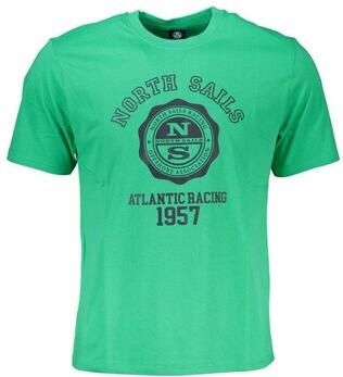 North Sails Groen Bedrukt Logo Crew Neck T-Shirt Green Heren