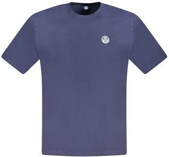 North Sails Blauw Katoenen T-Shirt | Stijl: Nosa-33745 Blue Heren - Foto 2